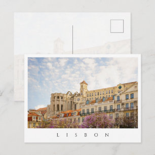 Lissabon - Karmelietenklooster en moderne gebouwen Briefkaart