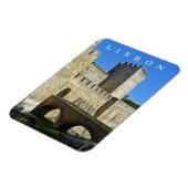 Lissabon kasteel uitzicht koelkastmagneet magneet (Linkerzijde)