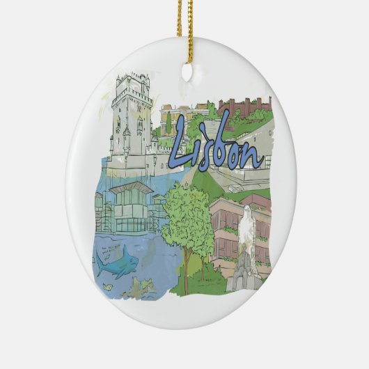 Lissabon Keramisch Ornament (Rechts)