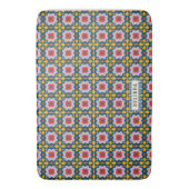 Lissabon kleurrijke tegels of azulejos patroon badmat (Voorkant Verticaal)