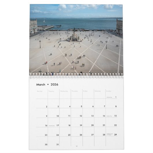 Lissabon landschappen foto kalender (Mar 2026)
