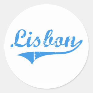 Lissabon Maine Classic Design Ronde Sticker