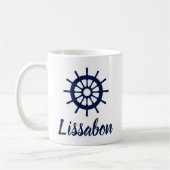 Lissabon - Maritime Style Blue en White Mok (Links)