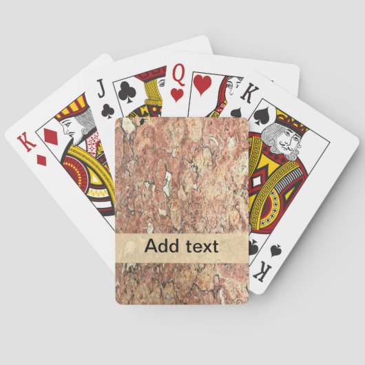 Lissabon-marmer Pokerkaarten (Achterkant)
