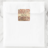 Lissabon-marmer Vierkante Sticker (Tas)