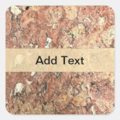 Lissabon-marmer Vierkante Sticker (Voorkant)