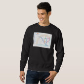 Lissabon-metrokaart Portugal T Trui (Voorkant volledig)