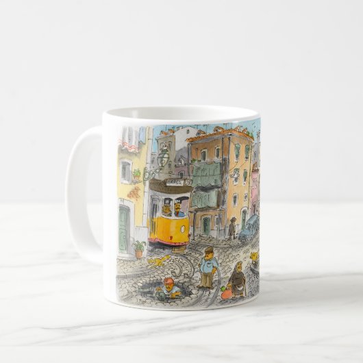 Lissabon-Mok Koffiemok (Voorkant links)