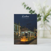 Lissabon-nacht - reiskunst briefkaart (Staand voorkant)