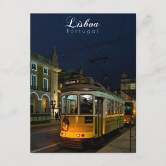 Lissabon Nachten - Reis Kunst Briefkaart