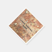 Lissabon Oranje Brown Abstract Servet (Hoek)