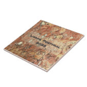 Lissabon Oranje Brown Abstract Tegeltje (Zijkant)