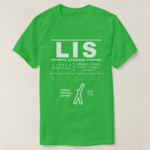 Lissabon Portela Luchthaven LIS T-shirt
