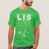 Lissabon Portela Luchthaven LIS T-shirt (Voorkant)