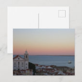 Lissabon Portugal Alfama Sunset Briefkaart (Voorkant / Achterkant)