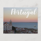 Lissabon Portugal Alfama Sunset Briefkaart (Voorkant)
