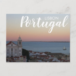 Lissabon Portugal Alfama Sunset Briefkaart