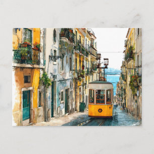 Lissabon Portugal Ansichtkaart Reis Vakantie Lisbo Briefkaart