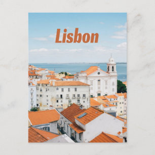 Lissabon Portugal Atlantische stranden Roofs Briefkaart