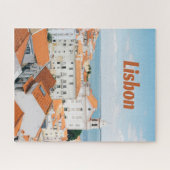 Lissabon Portugal Atlantische stranden Roofs Legpuzzel (Horizontaal)