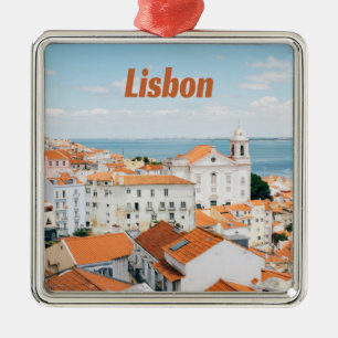 Lissabon Portugal Atlantische stranden Roofs Metalen Ornament