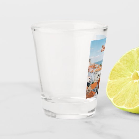 Lissabon Portugal Atlantische stranden Roofs Shot Glas (Links)