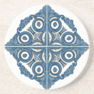 Lissabon Portugal Azulejos Tegel Design Zandsteen Onderzetter