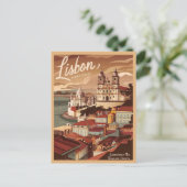 Lissabon Portugal Beleef de tijdloze charme Briefkaart (Staand voorkant)