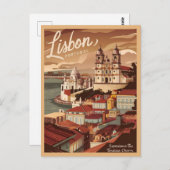 Lissabon Portugal Beleef de tijdloze charme Briefkaart (Voorkant / Achterkant)