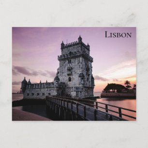 Lissabon Portugal Belem Tower Travel Foto Briefkaart