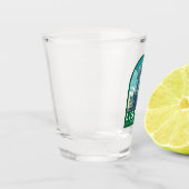 Lissabon Portugal Belem Tower Travel Retro Embleem Shot Glas (Links)