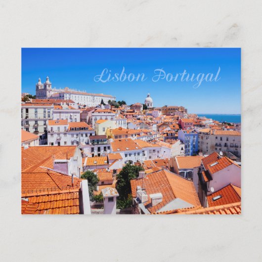 Lissabon Portugal Briefkaart (Voorkant)