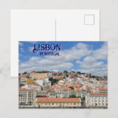Lissabon Portugal Briefkaart (Voorkant / Achterkant)