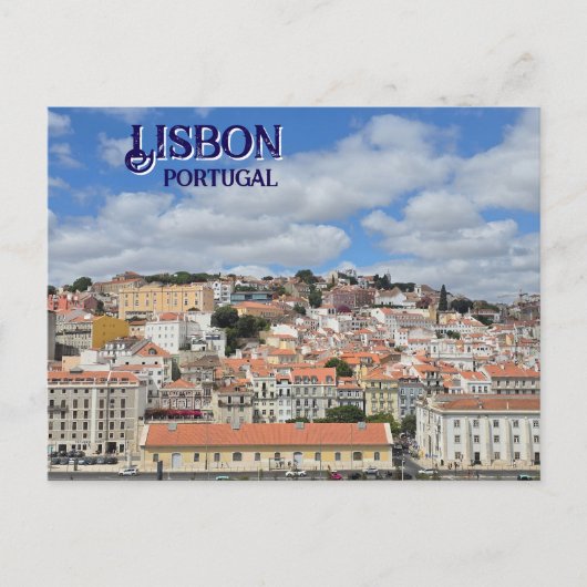 Lissabon Portugal Briefkaart (Voorkant)