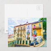 Lissabon Portugal Briefkaart (Voorkant / Achterkant)