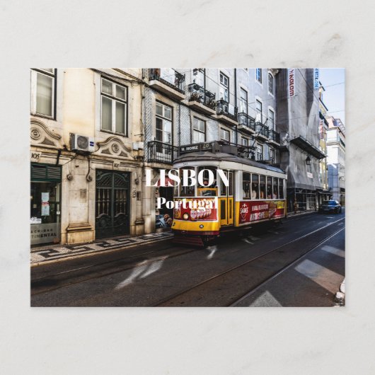 Lissabon, Portugal Briefkaart (Voorkant)
