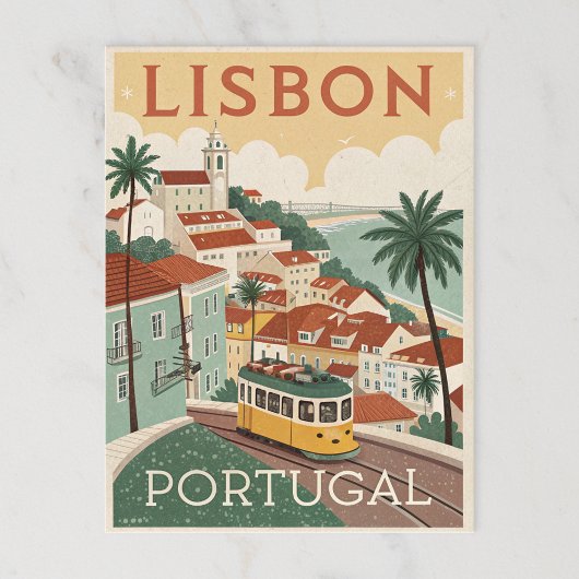 Lissabon, PORTUGAL Briefkaart