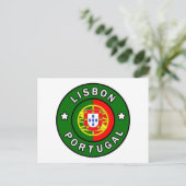 Lissabon Portugal Briefkaart (Staand voorkant)