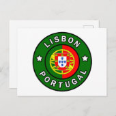 Lissabon Portugal Briefkaart (Voorkant / Achterkant)