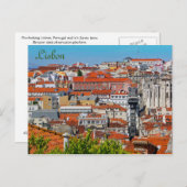 Lissabon, Portugal Briefkaart (Voorkant / Achterkant)