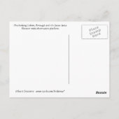 Lissabon, Portugal Briefkaart (Achterkant)