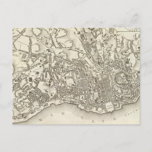 Lissabon, Portugal Briefkaart (Voorkant)