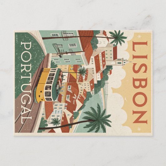 Lissabon, PORTUGAL Briefkaart (Voorkant)