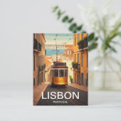 Lissabon Portugal Briefkaart (Staand voorkant)