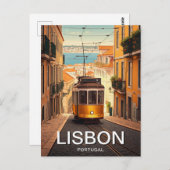 Lissabon Portugal Briefkaart (Voorkant / Achterkant)