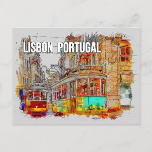 Lissabon, Portugal Briefkaart reizen