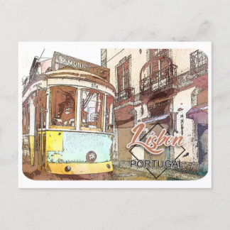 Lissabon, Portugal Briefkaart reizen