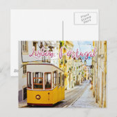 Lissabon, Portugal Briefkaart reizen (Voorkant / Achterkant)