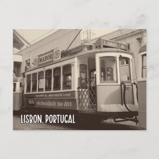 Lissabon, Portugal Briefkaart reizen (Voorkant)