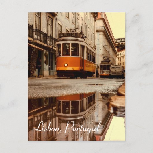 Lissabon, Portugal Briefkaart reizen (Voorkant)